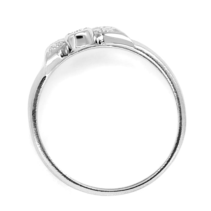 Foto 6 - Halskette Ring Ohrhänger mit Diamanten in 14K Weißgold, S1722