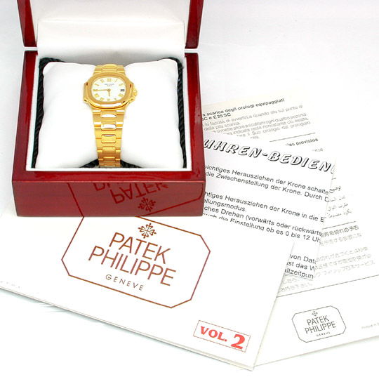 Foto 3 - Patek Philippe Nautilus, Damen-Armbanduhr, Gold Geprüft, U1787